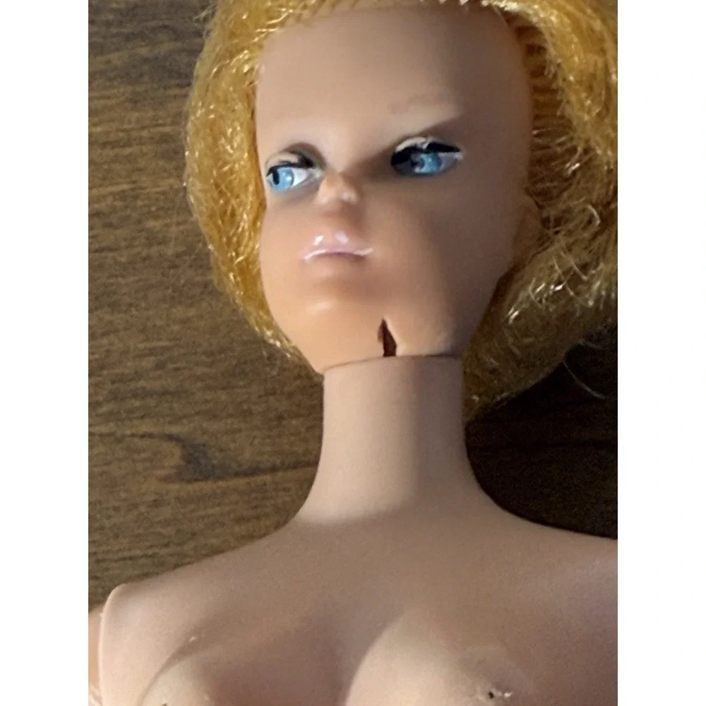 Vintage 1962 Midge Barbie Doll Straight Leg Blonde Hair Mattel Patented⁠ Parts - Picture 4 of 13